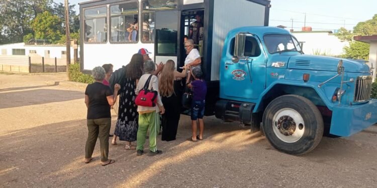 New missionary transport in Quemado de Güines, Cuba.