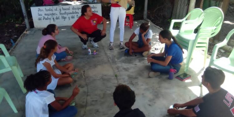 Vacation Bible School at the Second Baptist Church of Yaguajay, Cuba.