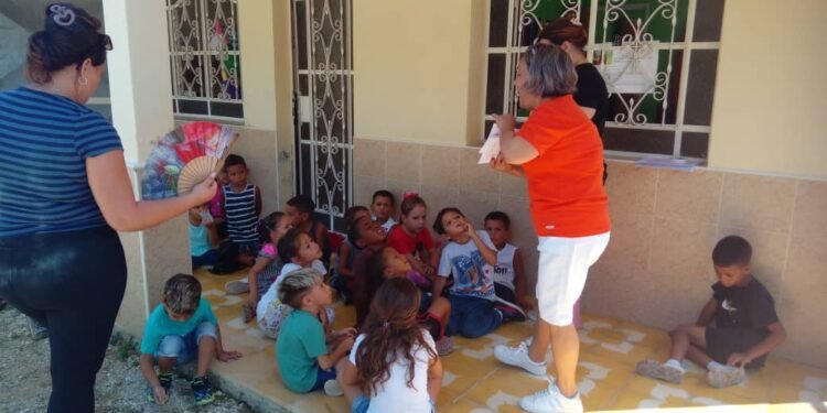 Vacation Bible School at the Second Baptist Church of Yaguajay, Cuba.