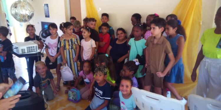 Vacation Bible School at the Second Baptist Church of Yaguajay, Cuba.