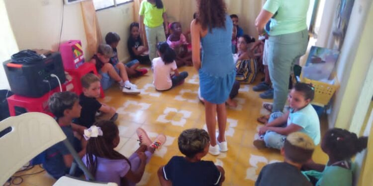Vacation Bible School at the Second Baptist Church of Yaguajay, Cuba.