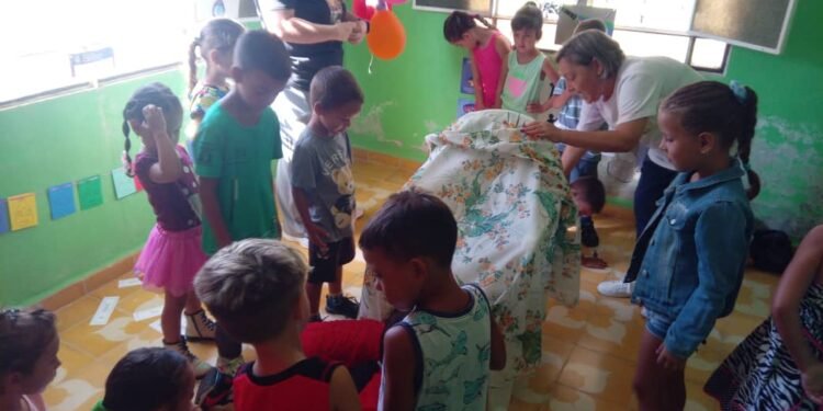 Vacation Bible School at the Second Baptist Church of Yaguajay, Cuba.