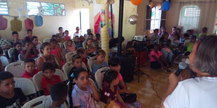 Vacation Bible School at the Second Baptist Church of Yaguajay, Cuba.