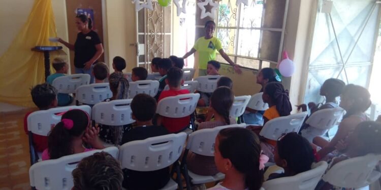 Vacation Bible School at the Second Baptist Church of Yaguajay, Cuba.