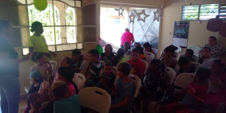 Vacation Bible School at the Second Baptist Church of Yaguajay, Cuba.