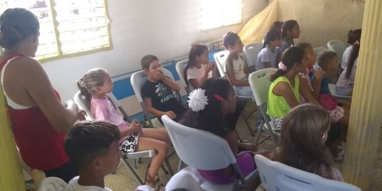 Bible School at the Isabela de Sagua Baptist Church, Cuba.