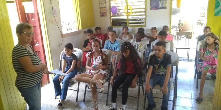 Bible School at the Isabela de Sagua Baptist Church, Cuba.