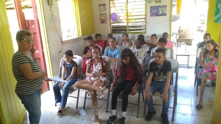 Bible School at the Isabela de Sagua Baptist Church, Cuba.