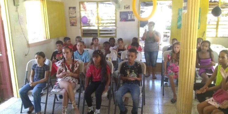 Bible School at the Isabela de Sagua Baptist Church, Cuba.