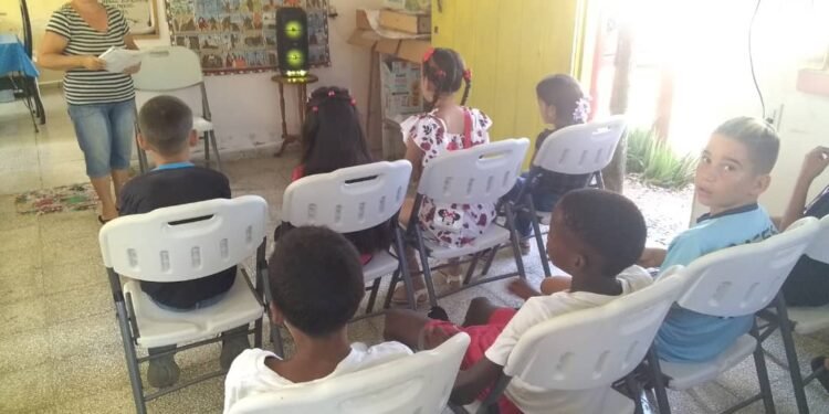 Bible School at the Isabela de Sagua Baptist Church, Cuba.