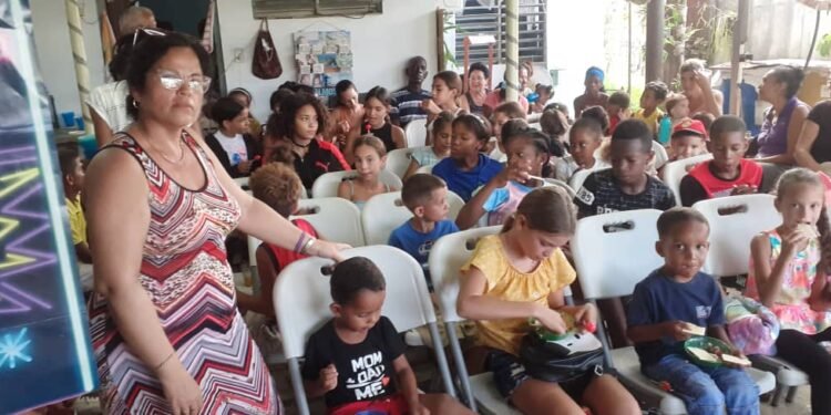 Summer school in the 26 de Julio neighborhood, Cuba.